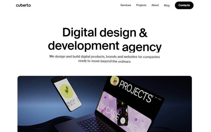Screenshot of cuberto.com