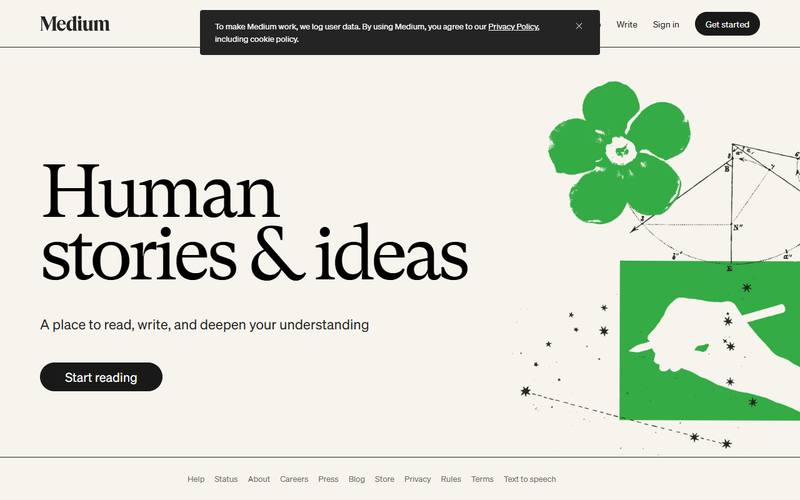 Screenshot of medium.com