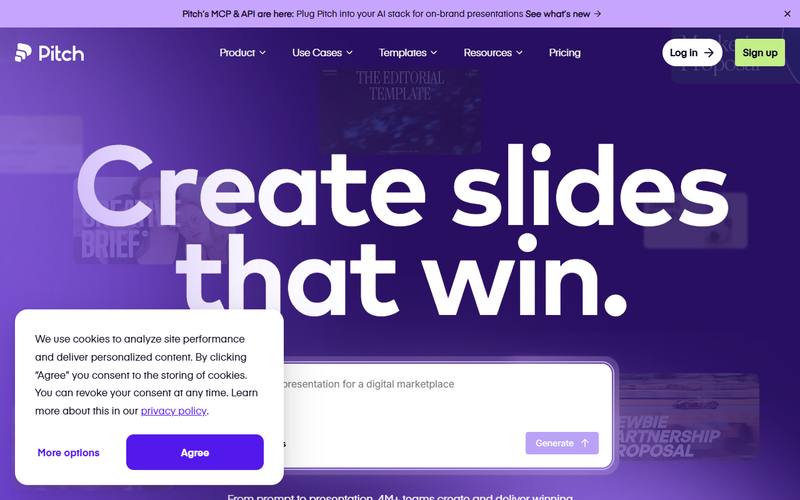 Screenshot of pitch.com